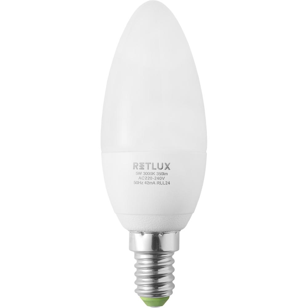 RETLUX RLL 25 LED C37 5W E14
