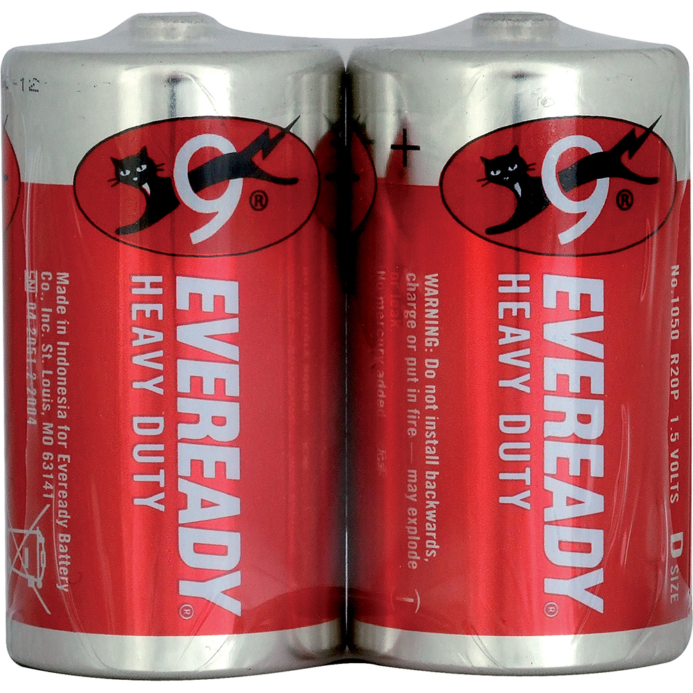 Fotografie ENERGIZER Baterie Eveready RED R20/2 SHRINK 2xD