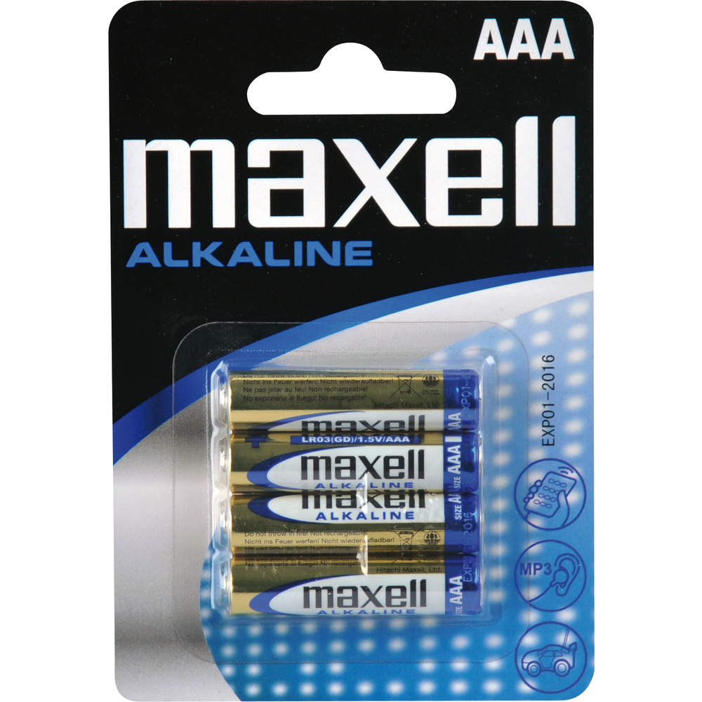MAXELL LR03 4BP Alkalické 4x AAA (R03)