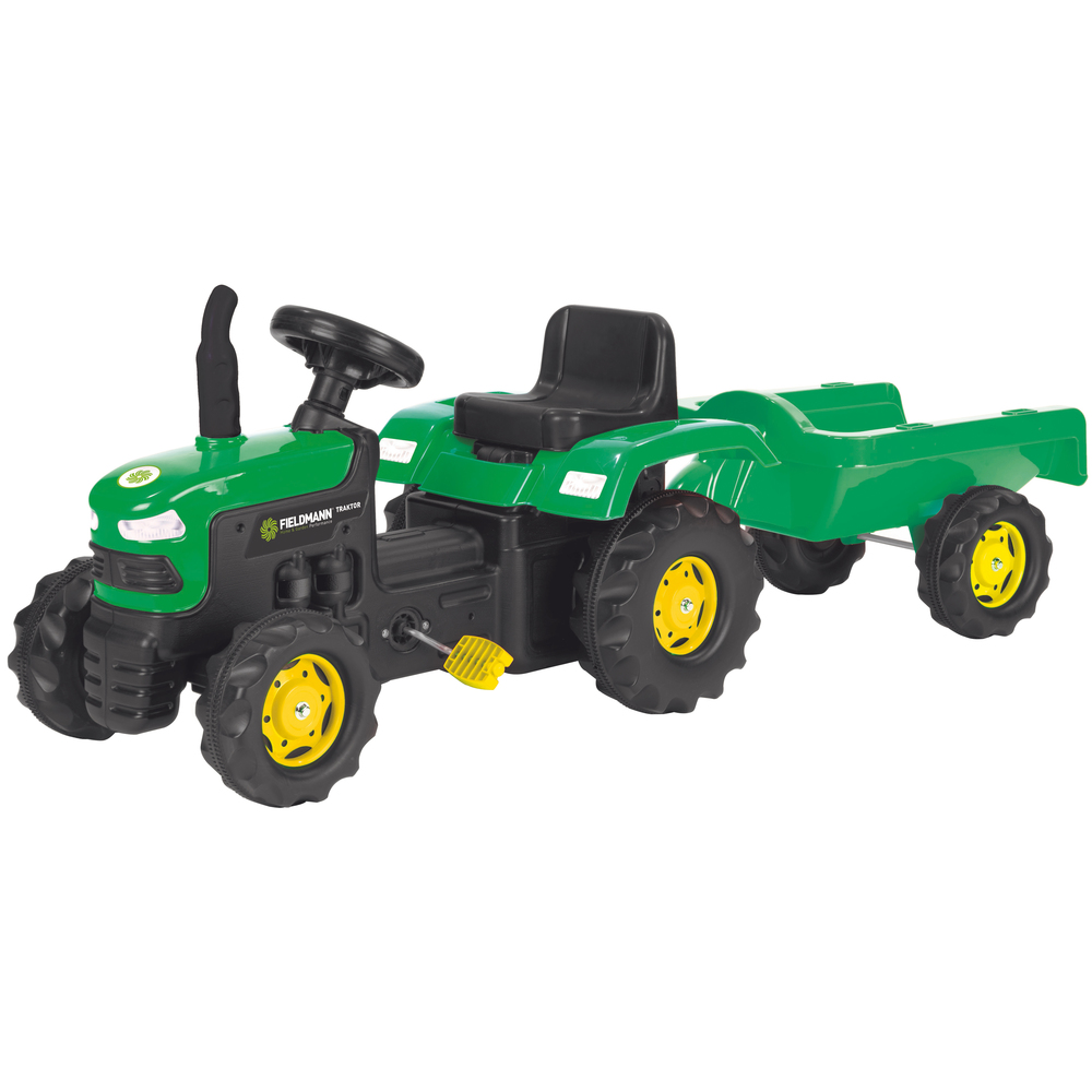 BUDDY TOYS BPT 1012 Šlapací traktor s vozíkem