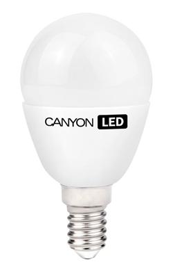 CANYON LED COB žárovka , E14 ,kompakt mléčná,6W,470 lm,teplá bílá 2700K,230V