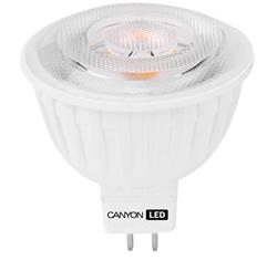 CANYON LED COB žárovka, GU5.3 ,bodová MR16,4.8W,300 lm,teplá bílá 2700K,12V,60 °
