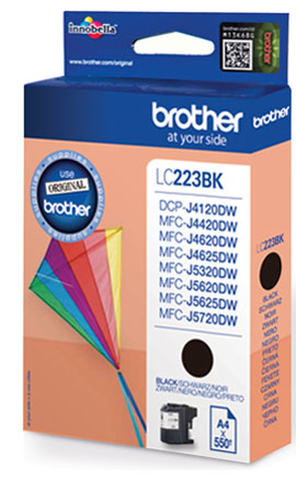 BROTHER LC-223BK (inkoust black, 600 str.@ 5% draft)