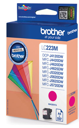 Fotografie BROTHER LC-223M (inkoust magenta, 600 str.@ 5% draft)