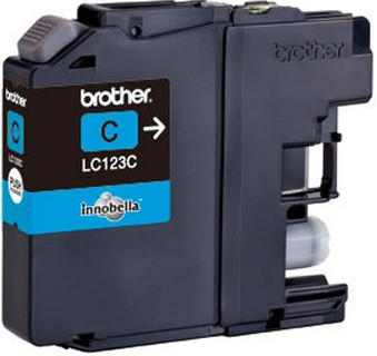 Fotografie BROTHER LC-123C (inkoust cyan,600 str.@ 5% draft)