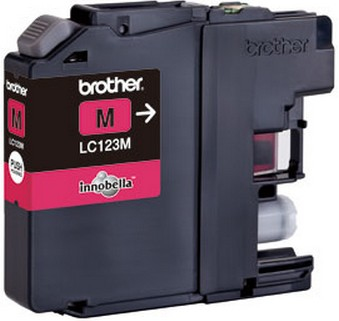 BROTHER LC-123M (inkoust magenta, 600 str.@ 5% draft)