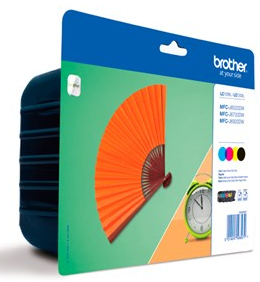 Fotografie BROTHER LC-129XLVALBP(inkoust multipack - černá+tři barvy)