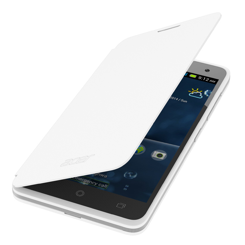 Flip ochranný obal pro telefon Acer Liquid Z520 , bílý