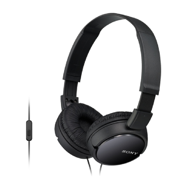 SONY MDR-ZX110AP Uzavřená sluchátka na uši s mikrofonem - Black