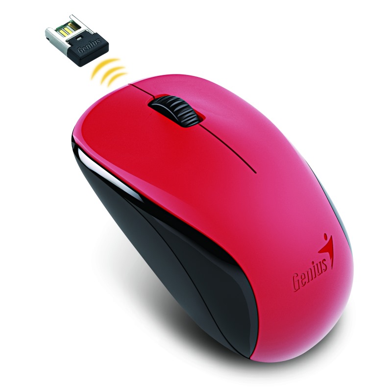 GENIUS NX-7000 / 1200 dpi/ Blue-Eye senzor/ bezdrátová/ červená