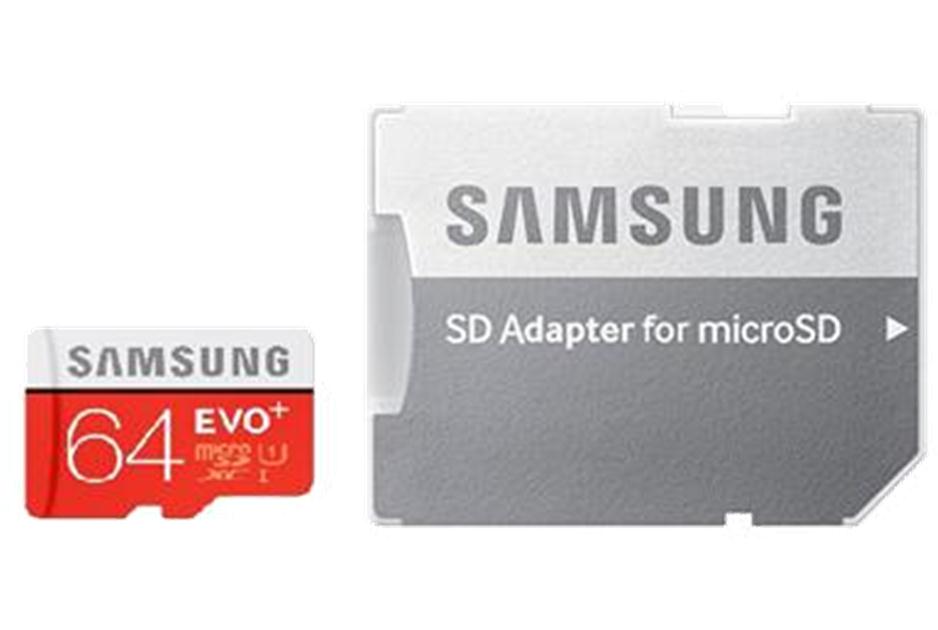 Fotografie Samsung Micro SDXC karta 64GB Class 10 EVO Plus + SD adaptér