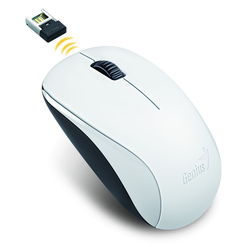 GENIUS NX-7000 / 1200 dpi/ Blue-Eye senzor/ bezdrátová/ bílá