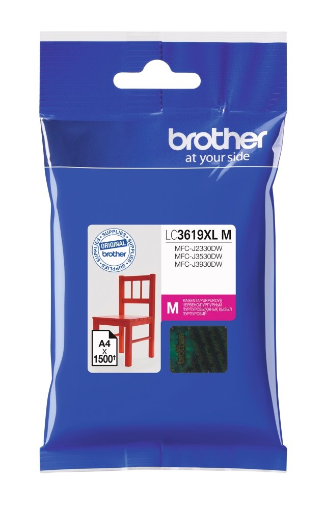 BROTHER LC-3619XLM (inkoust magenta, 1 500 str. @ 5% draft)