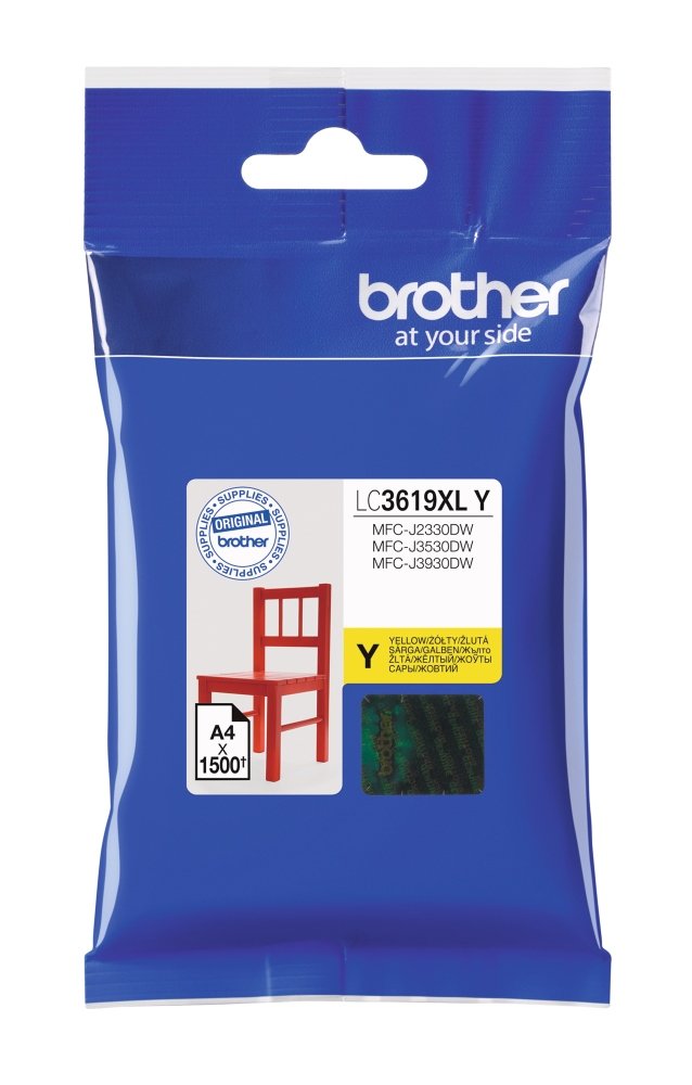 BROTHER LC-3619XLY (inkoust yellow, 1 500 str. @ 5% draft)