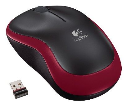 LOGITECH M185 Red bezdrátová