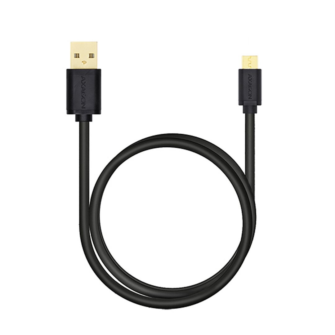 AXAGON HQ Kabel Micro USB, 2A, černý, 2 m