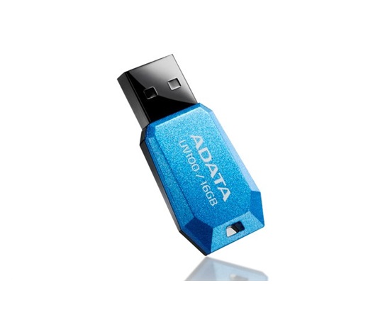 A-DATA UV100 16GB USB 2.0 flashdisk, slim, modrý