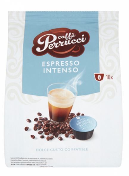 Caffe Perrucci Espresso Intenso 16 kapslí ( DOLCE gusto kompatibilní)