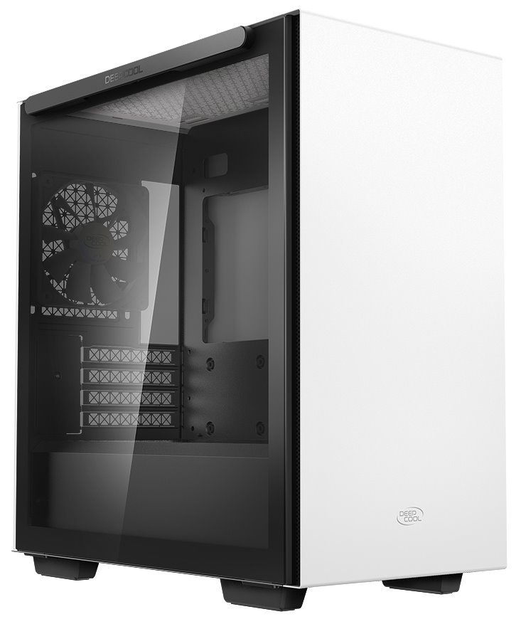 DEEPCOOL MACUBE 110 skříň bílá/ 2x USB 3.0,SND,průhledná bočnice