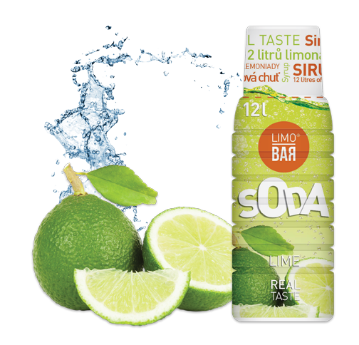 LIMO BAR Sirup LIMETKA 500ml (až 12l ochuceného nápoje)
