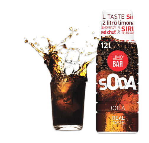 LIMO BAR Sirup COLA 500ml (až 12l ochuceného nápoje)