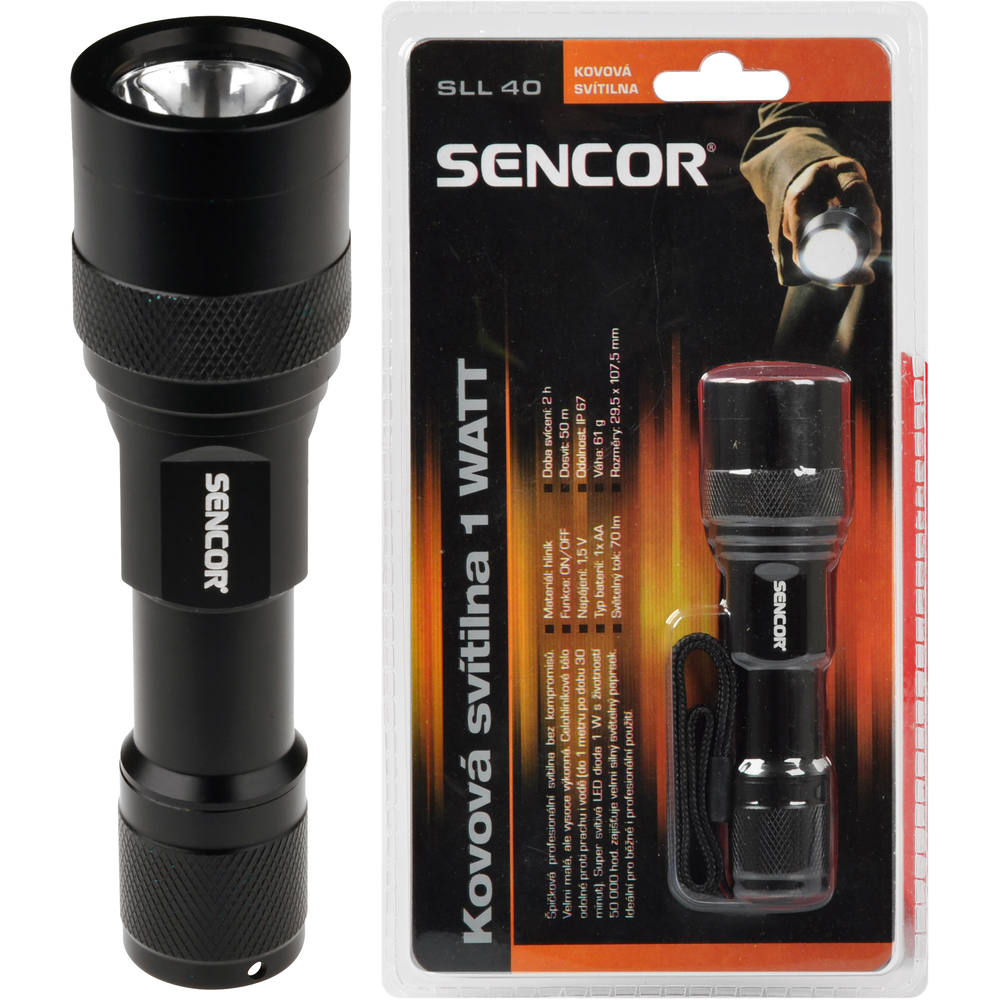 SENCOR SLL 40 SVÍTILNA PROFI 1WATT 1xAA