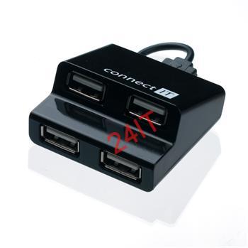 CONNECT IT CI-108 USB hub 4 porty STEP - černý