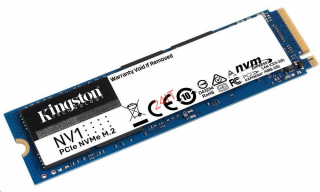 KINGSTON NV1 250GB NVMe PCIe 2280, QLC (až čtení: 2100MB/s; zápis:1700MB/s)