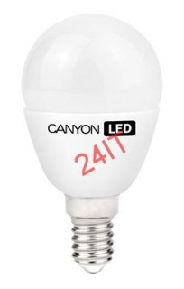CANYON LED COB žárovka , E14 ,kompakt mléčná,6W,470 lm,teplá bílá 2700K,230V