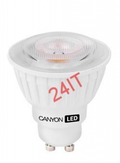 CANYON LED COB žárovka, GU10 ,bodová MR16,7.5W,540 lm,teplá bílá 2700K,240V,38°