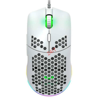 CANYON Herní myš Puncher GM-11, sensor Pixart PAW3519, až 4200dpi, makra, bílá