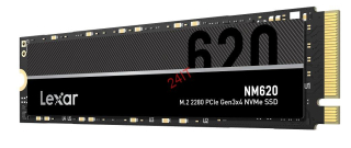 LEXAR NM620 512GB M.2 2280 NVMe 3x4,(až čtení: 3300MB/s; zápis: 3000MB/s)