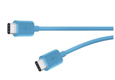 Fotografie KABEL Belkin MIXIT USB-C 2.0 to USB-C, 1,8m , 3A - modrý