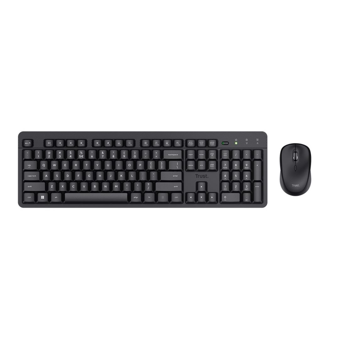 TRUST Trust Ody II bezdrátový set USB s myší 1600dpi černý