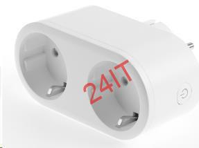 Tesla Smart Plug DUAL (měřič spotřeby,manuální vypínač) WiFi 2,4GHz/BT,230V/16A