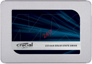 CRUCIAL MX500 1TB SATA3 2.5'' 7mm 3D, TLC (až čtení: 560MB/s; zápis: 510MB/s)